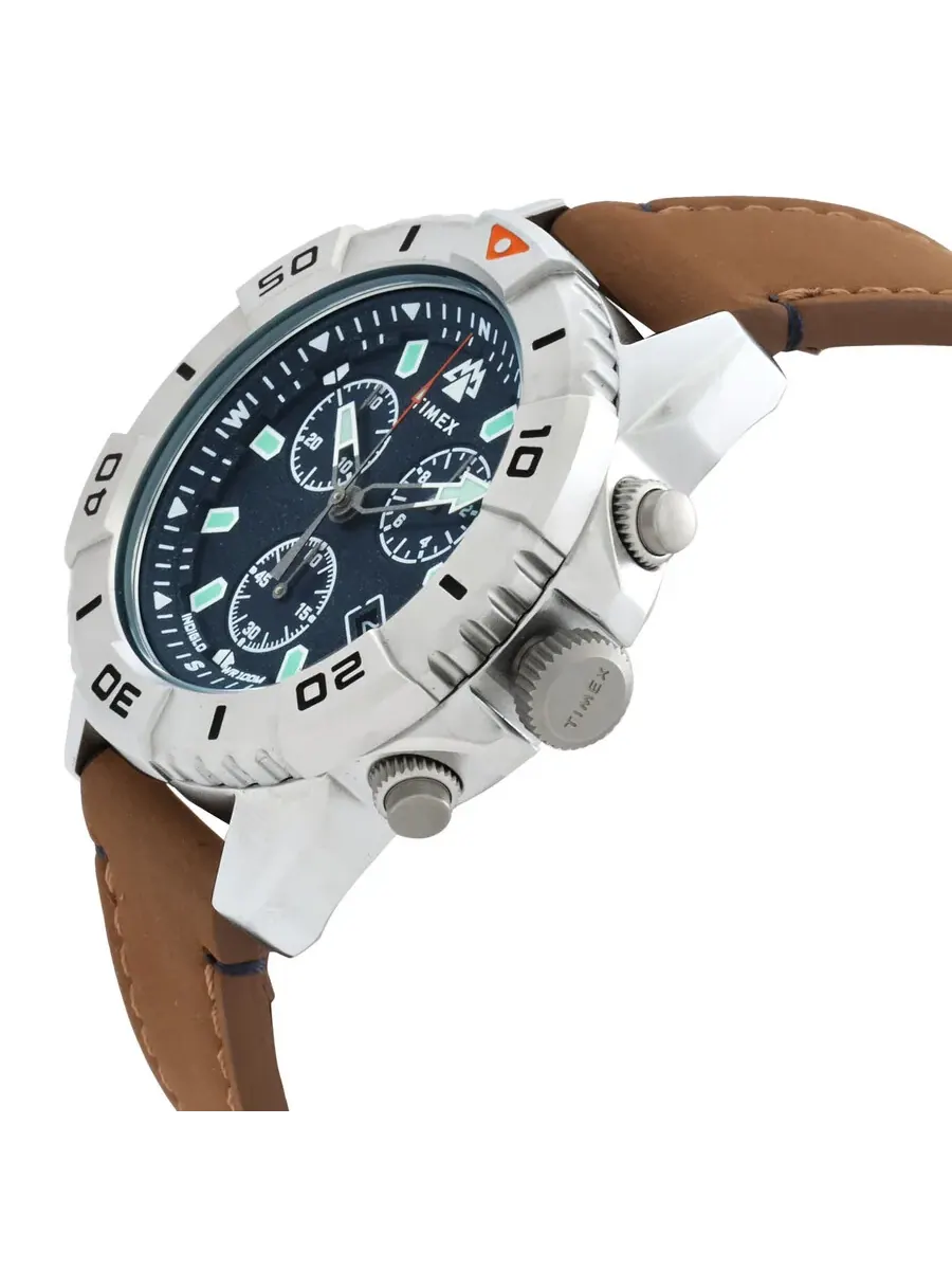 Мужские часы Timex Expedition North Chronograph Quartz с синим циферблатом TW2W16300 — изображение 2 из 3, оттенок серебряный