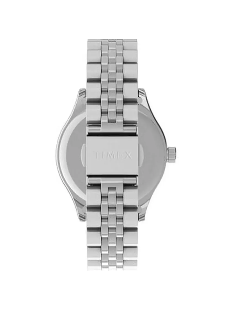 Женские часы Timex Heritage Quartz с белым циферблатом TW2U23400 — серебристый