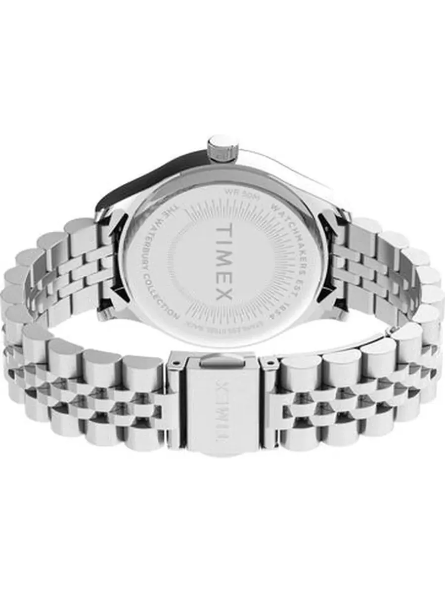 Женские часы Timex Heritage Quartz с белым циферблатом TW2U23400 — изображение 3 из 3, оттенок серебряный