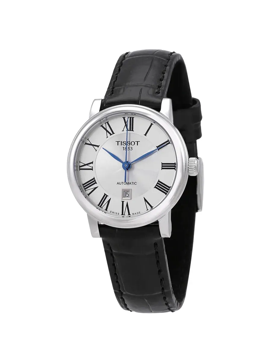 Женские часы Tissot с автоматическим механизмом и серебристым циферблатом T122.207.16.033.00