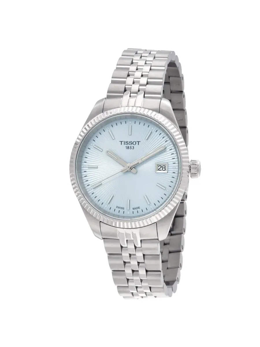 Женские часы Tissot Ballade Quartz Ice Blue T1562101135100 — серебристый