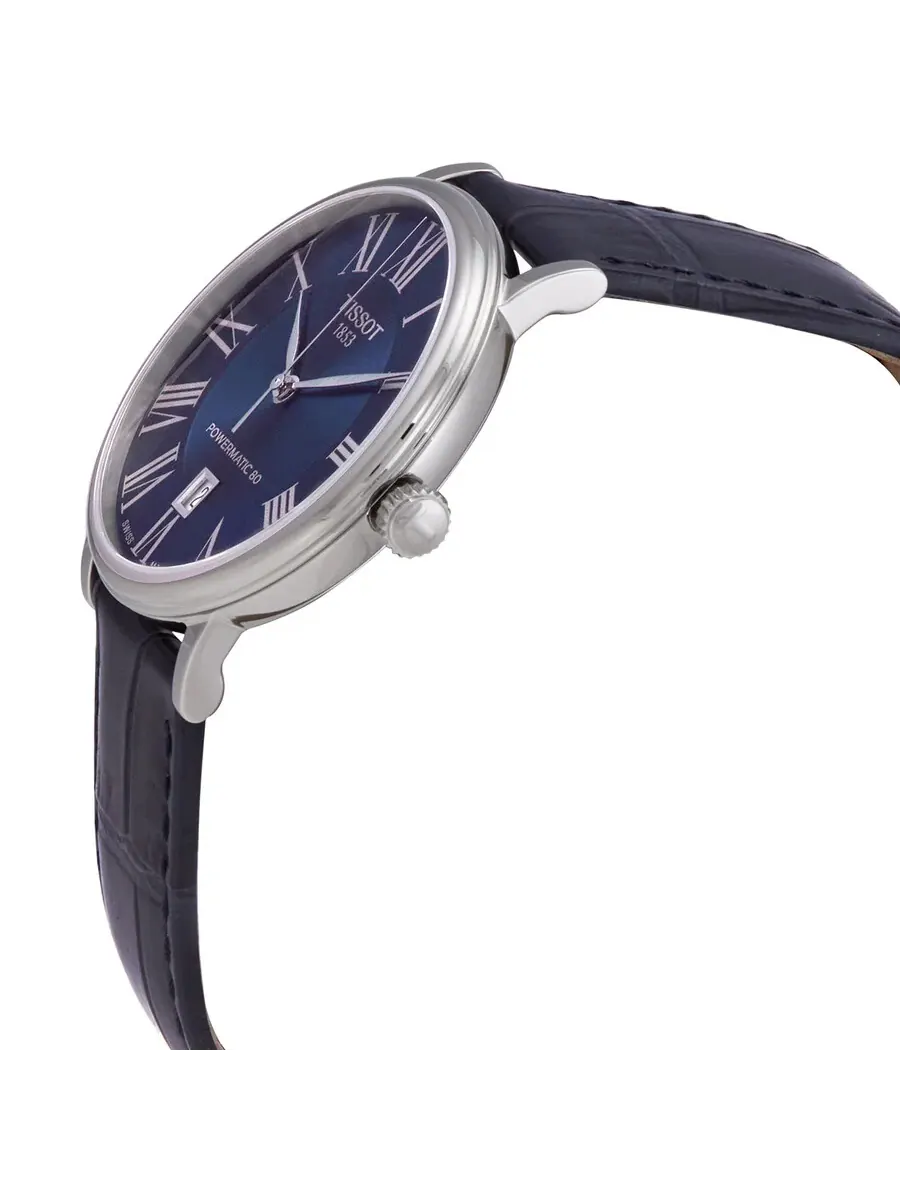 Мужские автоматические часы Tissot Carson с синим циферблатом T122.407.16.043.00 — изображение 2 из 3, оттенок серебряный