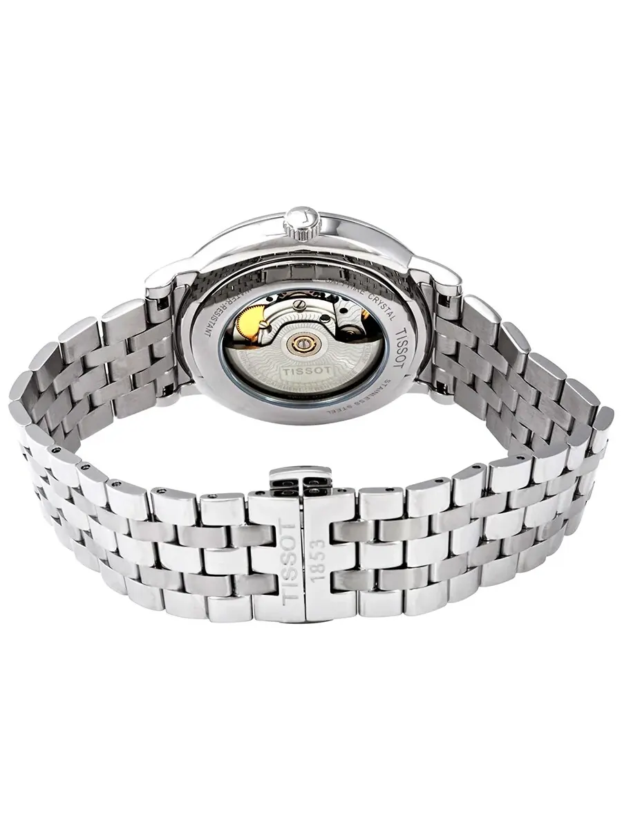 Мужские часы Tissot Carson Automatic с серебристым циферблатом T122.407.11.031.00 — изображение 3 из 3, оттенок серебряный