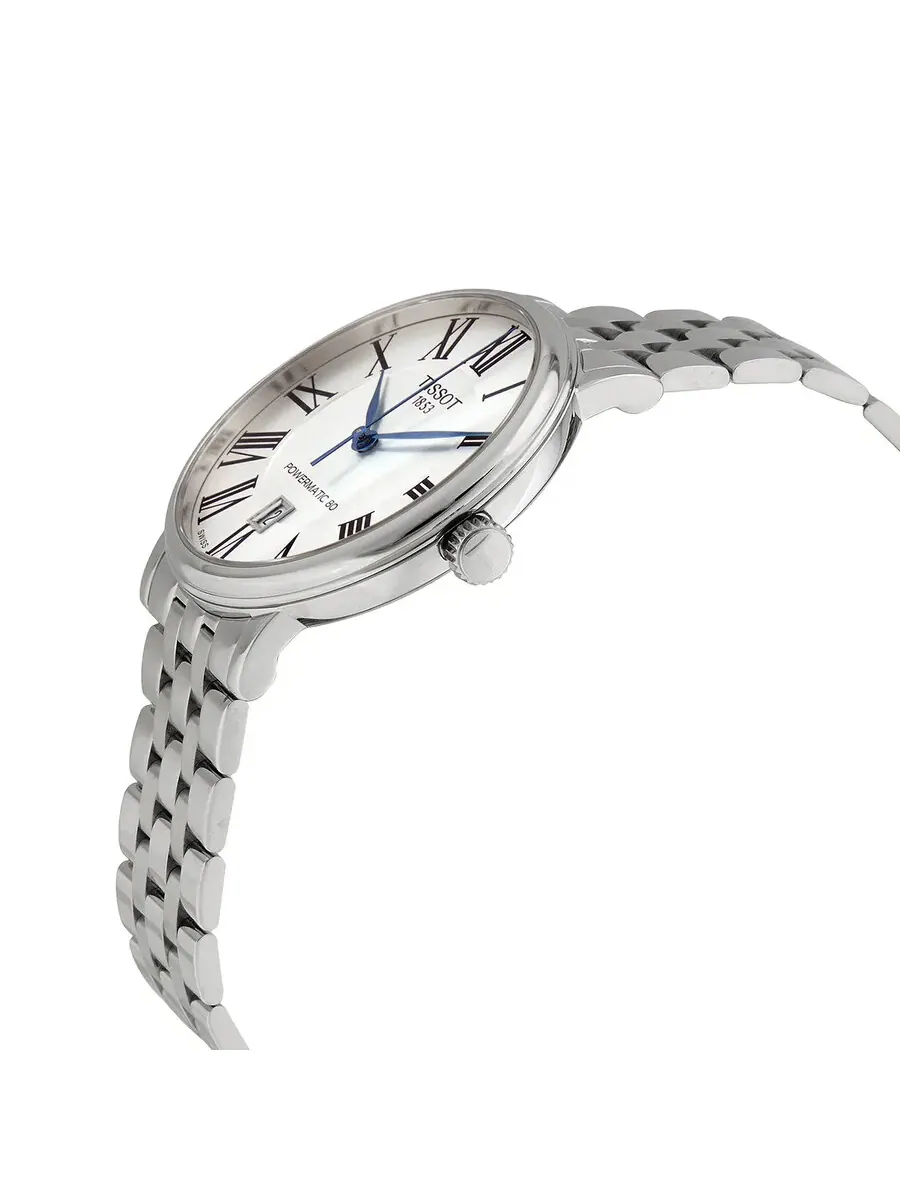 Мужские автоматические часы Tissot Carson Powermatic 80 с серебристым циферблатом T122.407.11.033.00 — изображение 2 из 3