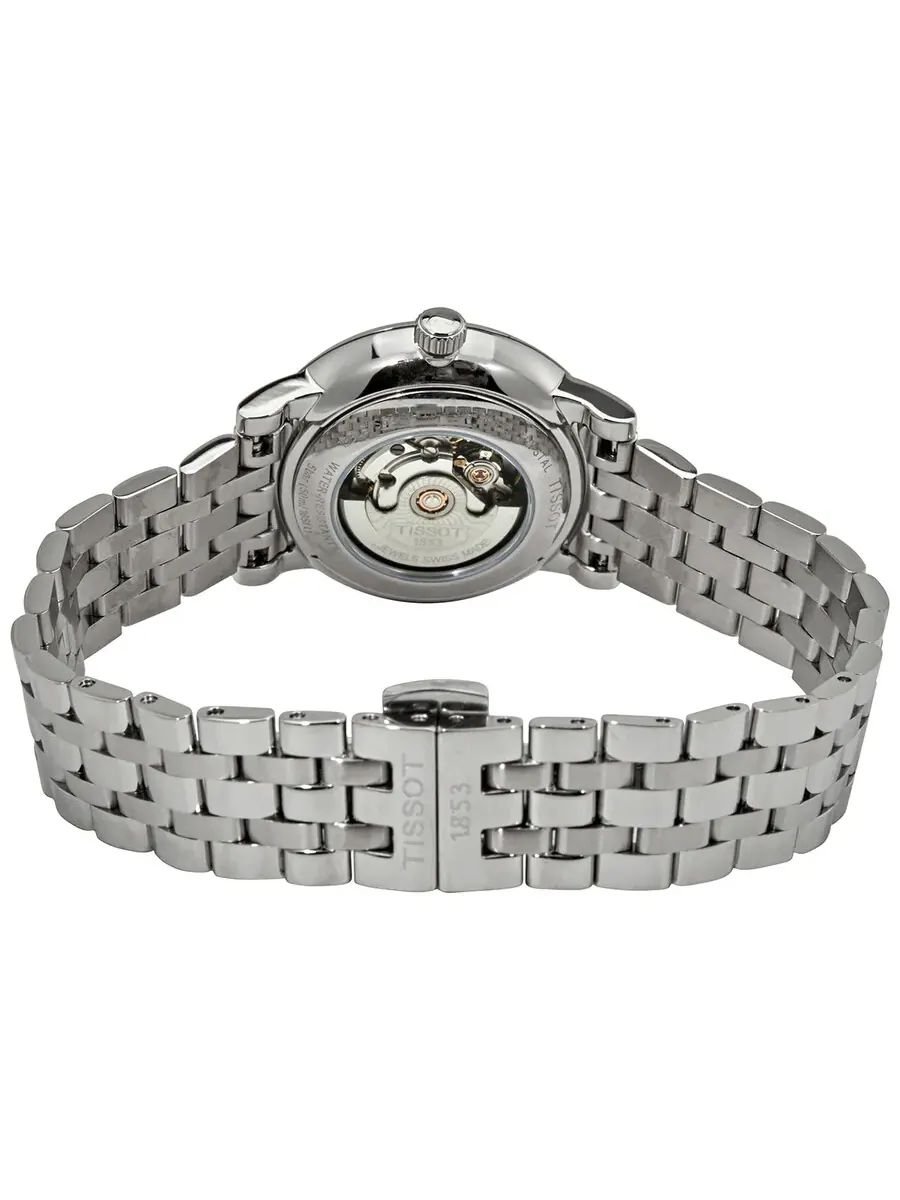 Женские часы Tissot Carson Premium Automatic с белым циферблатом и бриллиантами T122.207.11.036.00 — изображение 3 из 3