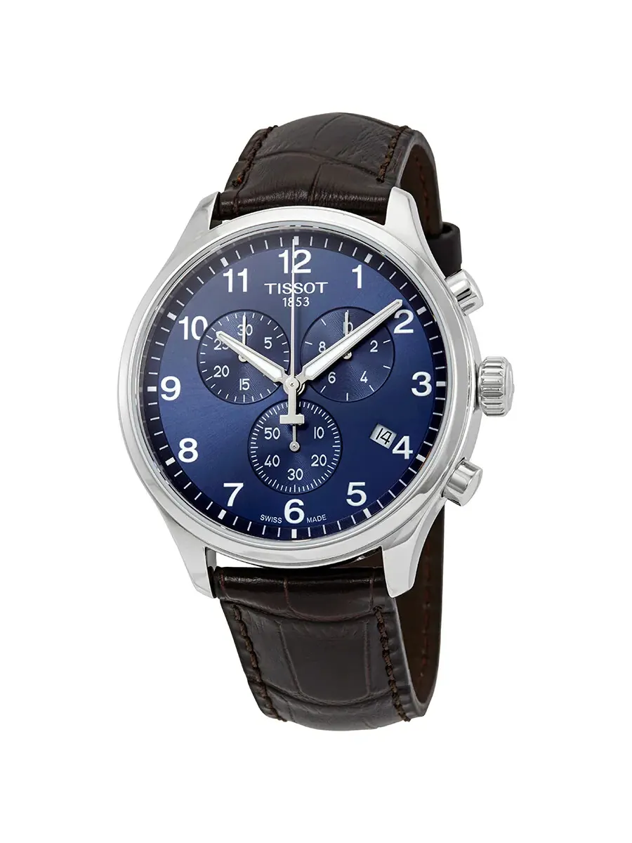 Мужские часы Tissot Chrono XL Chronograph с синим циферблатом T116.617.16.047.00