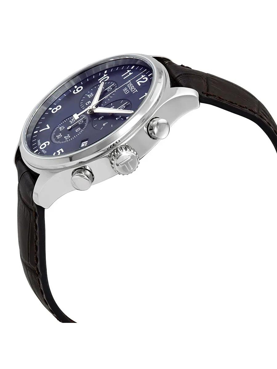 Мужские часы Tissot Chrono XL Chronograph с синим циферблатом T116.617.16.047.00 — изображение 2 из 3, оттенок серебряный
