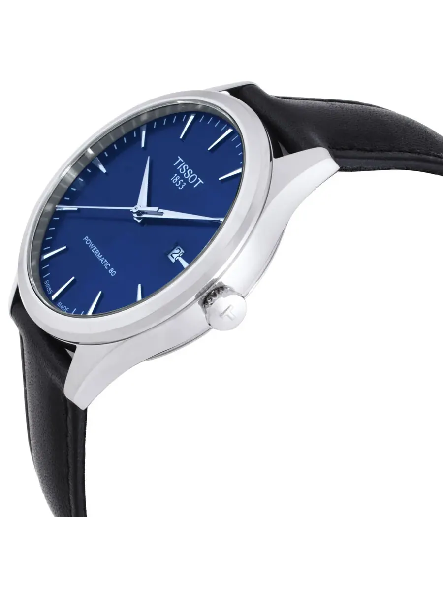 Мужские часы Tissot Classic Dream Automatic с синим циферблатом T1584071604100 — изображение 2 из 3, оттенок серебряный