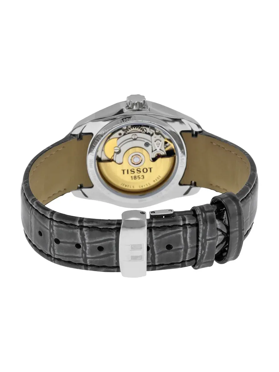 Женские часы Tissot Couturier Automatic с черным циферблатом T0352071605100 — изображение 3 из 3, оттенок серебряный
