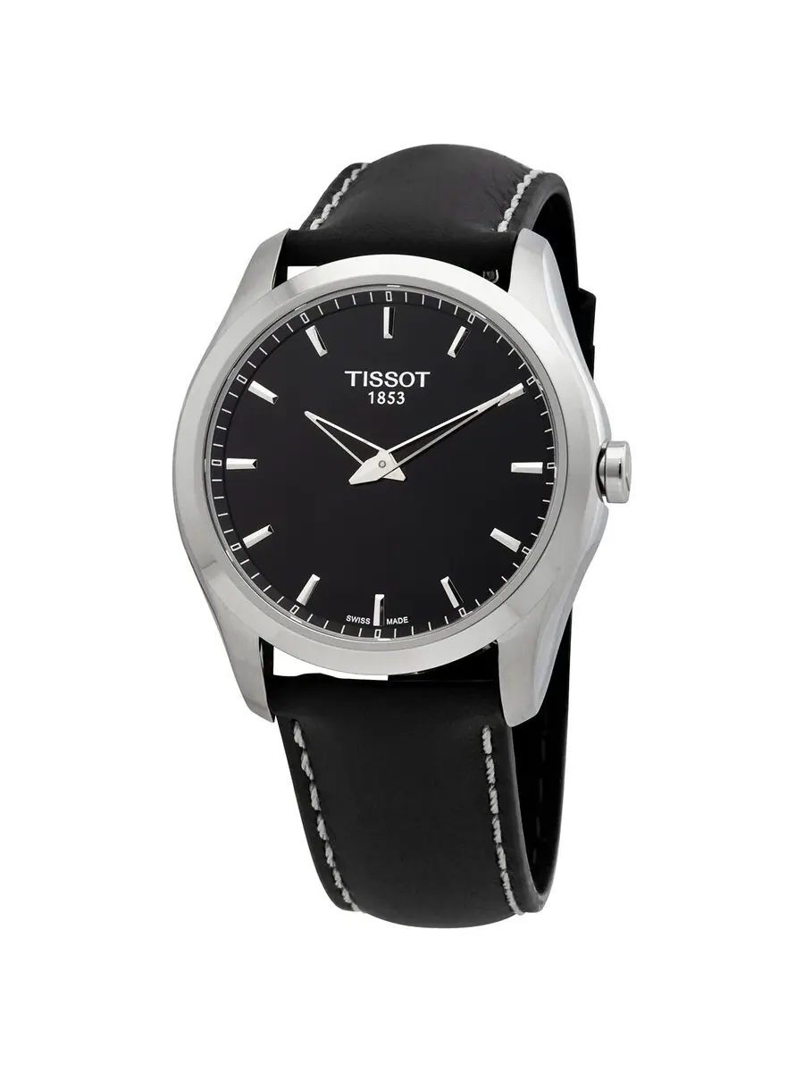 Мужские часы Tissot Couturier Quartz с черным циферблатом T0354461605102