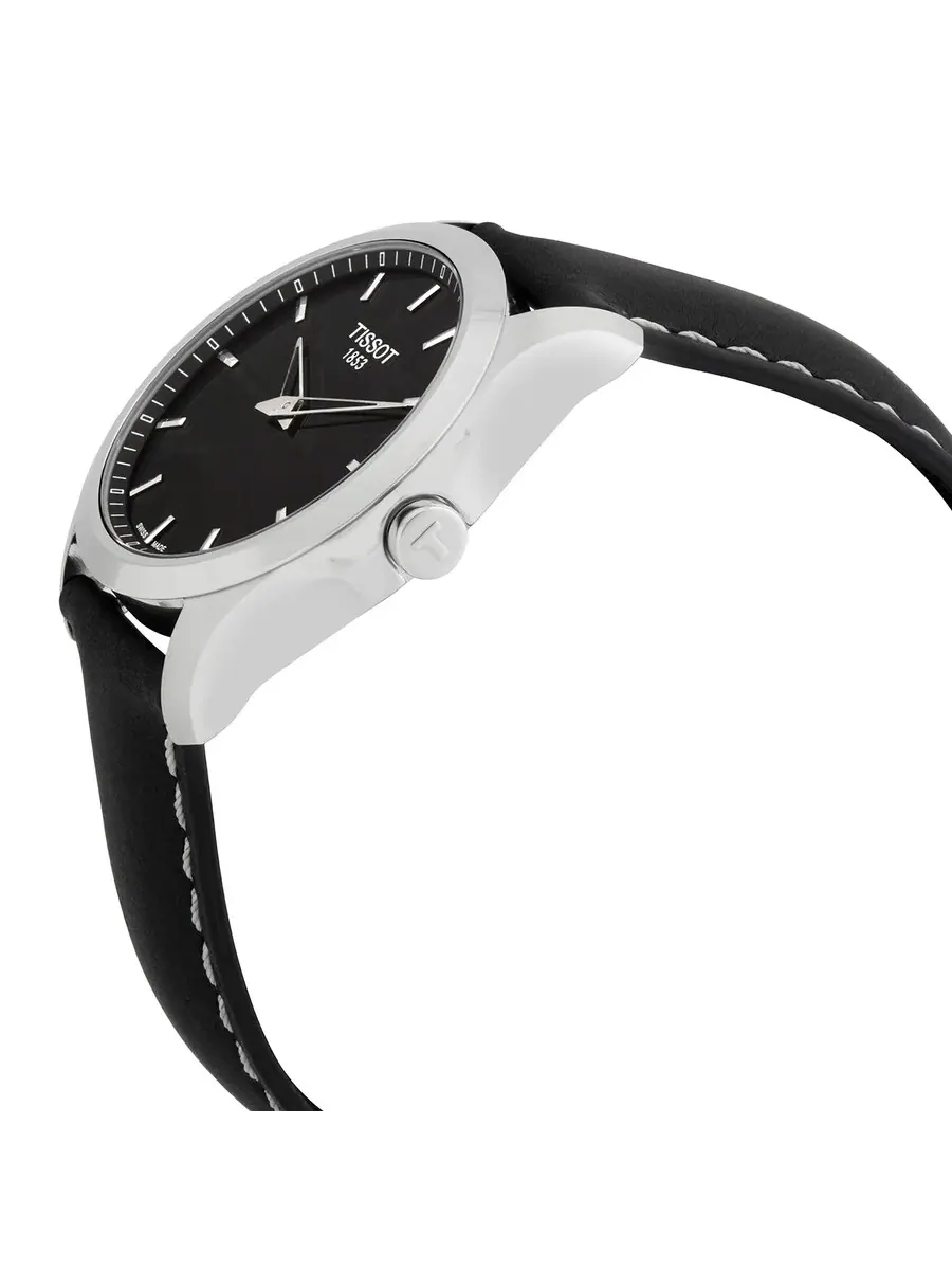 Мужские часы Tissot Couturier Quartz с черным циферблатом T0354461605102 — изображение 2 из 3, оттенок серебряный