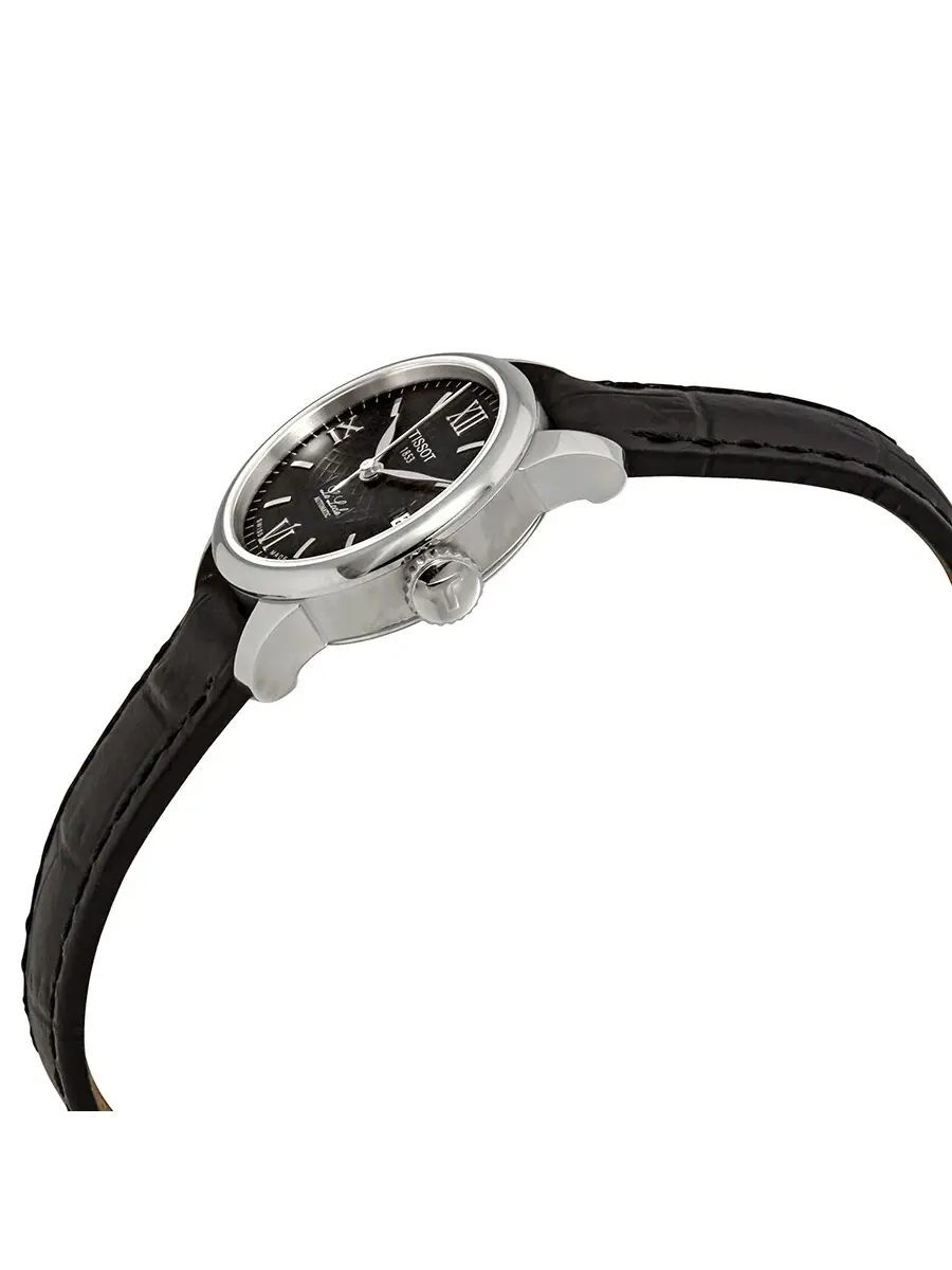 Женские часы Tissot Le Locle Automatic с черным циферблатом T41112357 — изображение 2 из 3, оттенок серебряный