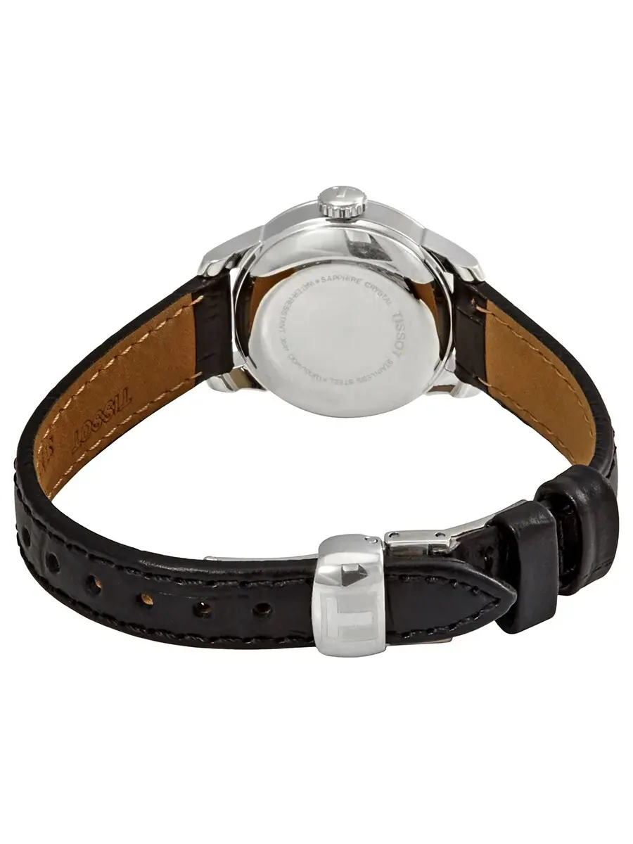 Женские часы Tissot Le Locle Automatic с черным циферблатом T41112357 — изображение 3 из 3, оттенок серебряный