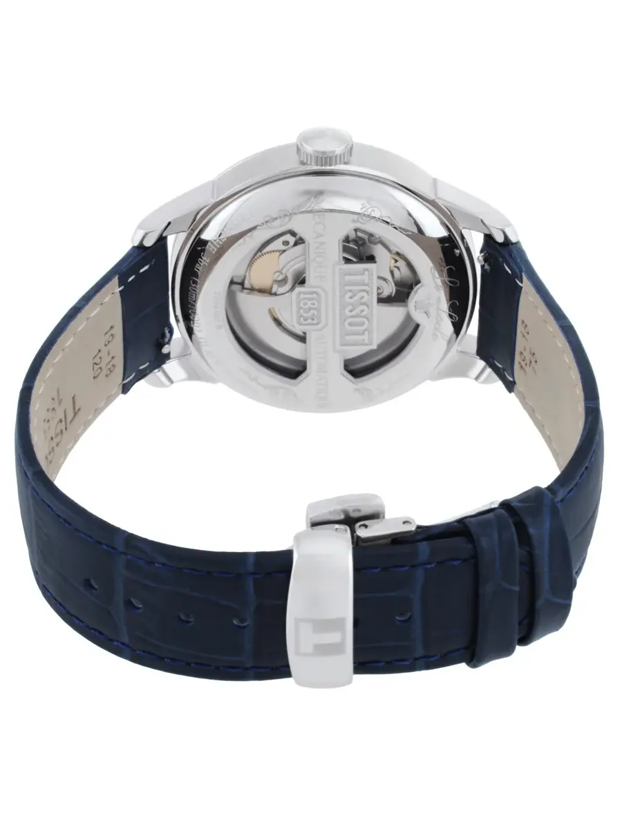 Мужские часы Tissot Le Locle Automatic с синим циферблатом T0064071604300 — изображение 3 из 3, оттенок серебряный