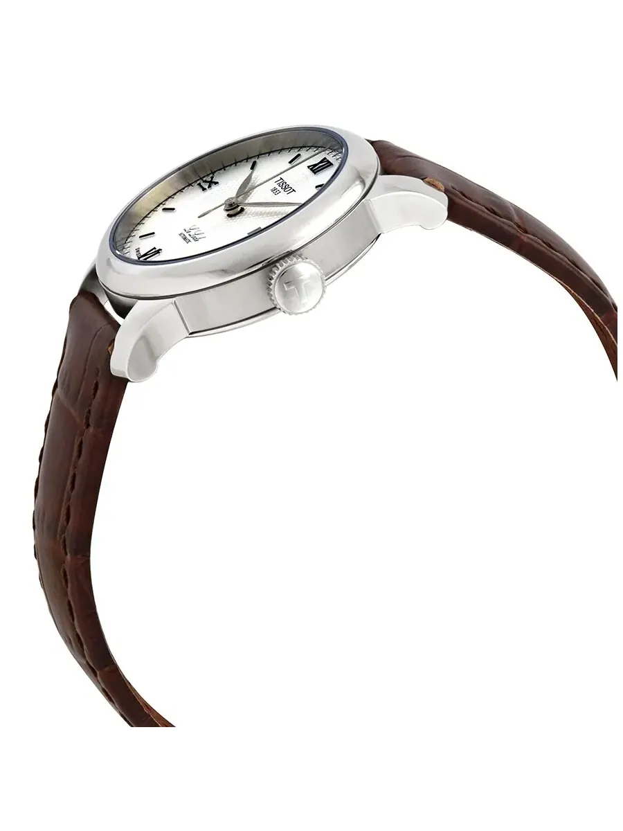 Женские часы Tissot Le Locle Automatic с серебристым циферблатом T006.207.16.038.00 — изображение 2 из 3, оттенок серебряный