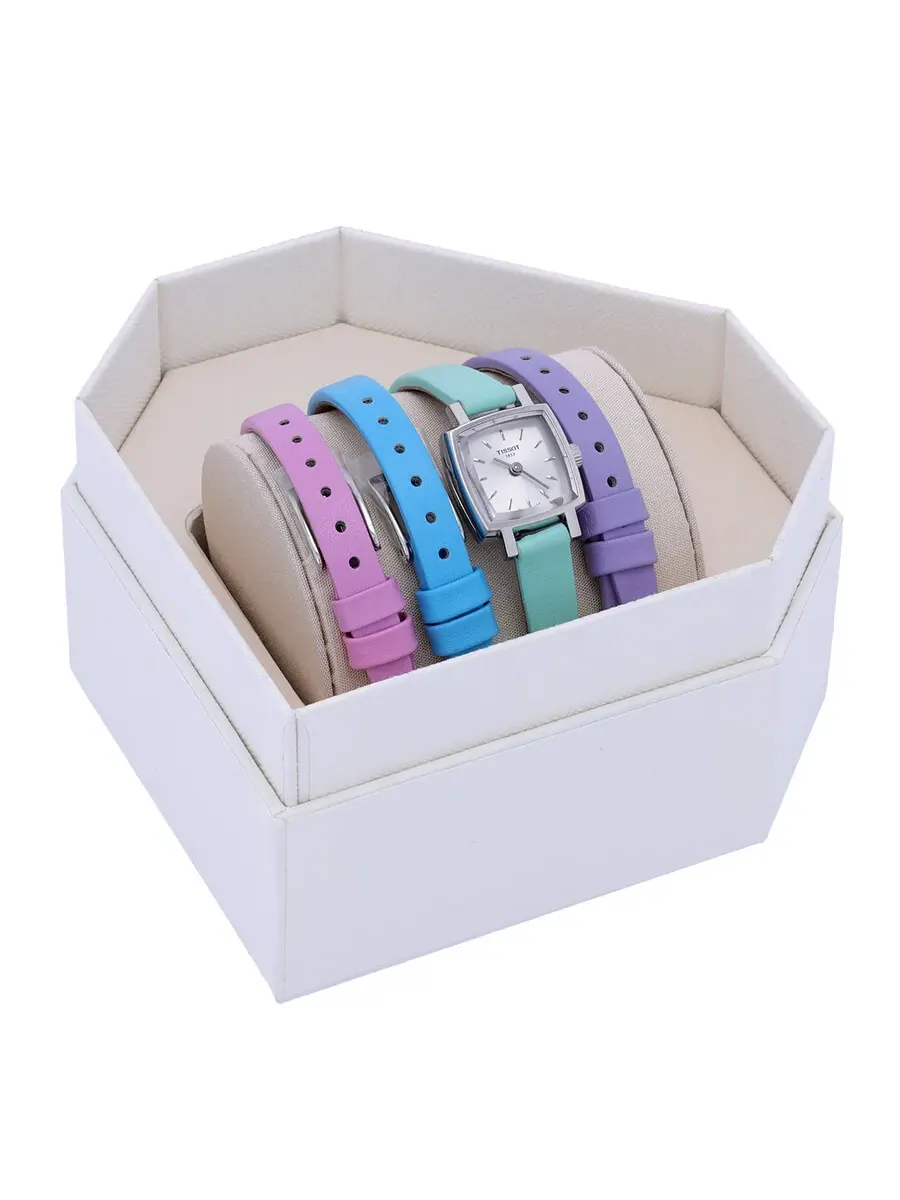 Женские часы Tissot Lovely Summer Set Quartz с серебристым циферблатом T058.109.16.031.01 — изображение 4 из 4
