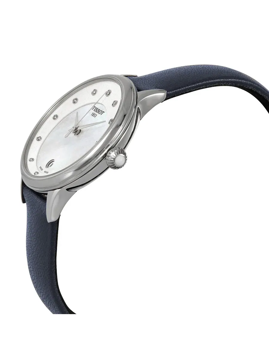 Женские часы Tissot Odaci-T Quartz с белым перламутровым циферблатом и бриллиантами T133.210.16.116.00 — изображение 2 из 4