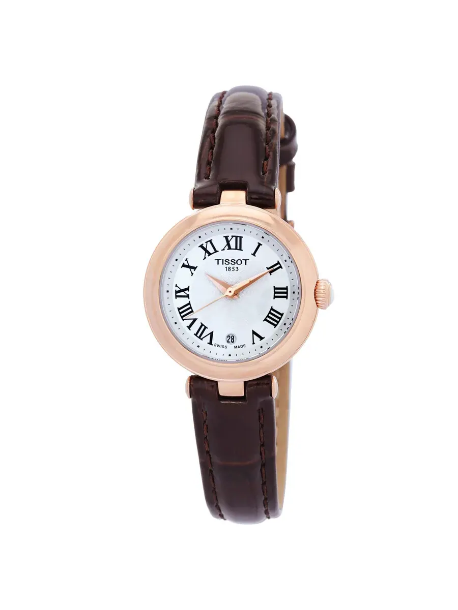 Женские часы Tissot с кварцевым механизмом и белым циферблатом T126.010.36.013.00