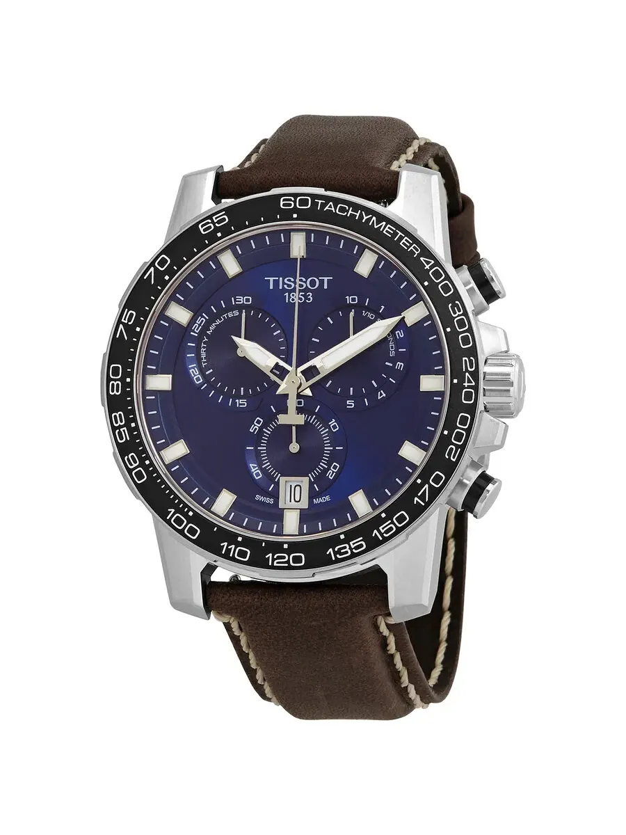 Мужские часы Tissot Supersport Chronograph Quartz с синим циферблатом T125.617.16.041.00