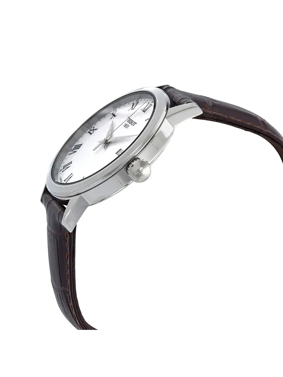 Мужские часы Tissot T-Classic Quartz с белым циферблатом T129.410.16.013.00 — изображение 2 из 3, оттенок серебряный