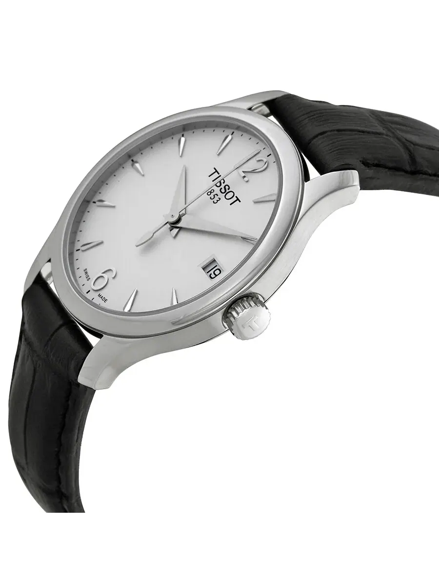 Женские часы Tissot T-Classic Tradition с серебристым циферблатом T0632101603700 — изображение 2 из 4, оттенок серебряный