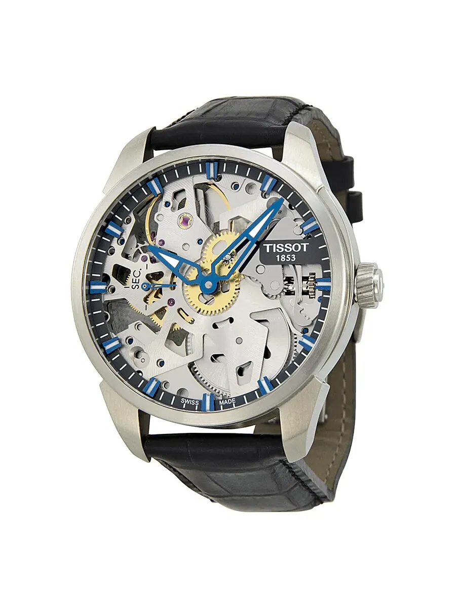 Мужские часы Tissot T-Complication Squelette T0704051641100