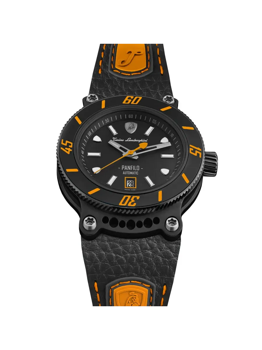 Мужские часы Tonino Lamborghini Panfilo Automatic с черным циферблатом TLF-T03-3 — изображение 4 из 4, оттенок черный