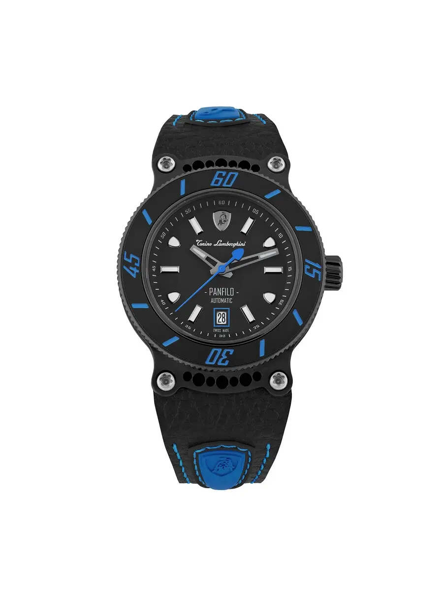 Tonino Lamborghini Panfilo Автоматические мужские часы с черным циферблатом TLF-T03-4