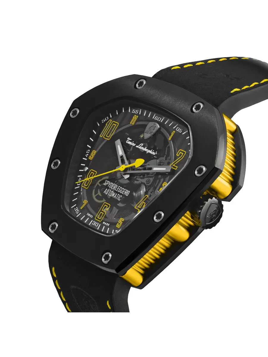 Tonino Lamborghini Spyder Автоматические мужские часы TLF-T06-3 — изображение 2 из 4, оттенок черный