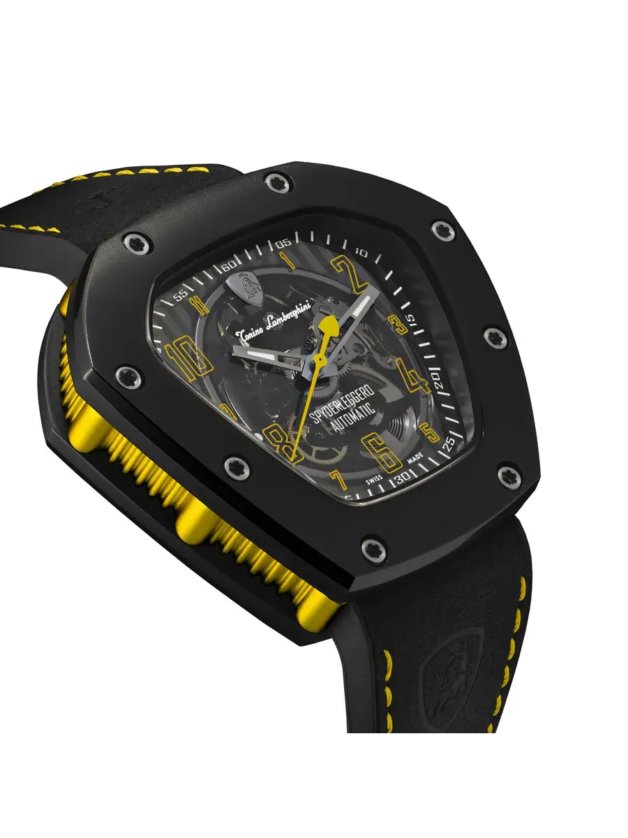 Tonino Lamborghini Spyder Автоматические мужские часы TLF-T06-3 — изображение 3 из 4, оттенок черный