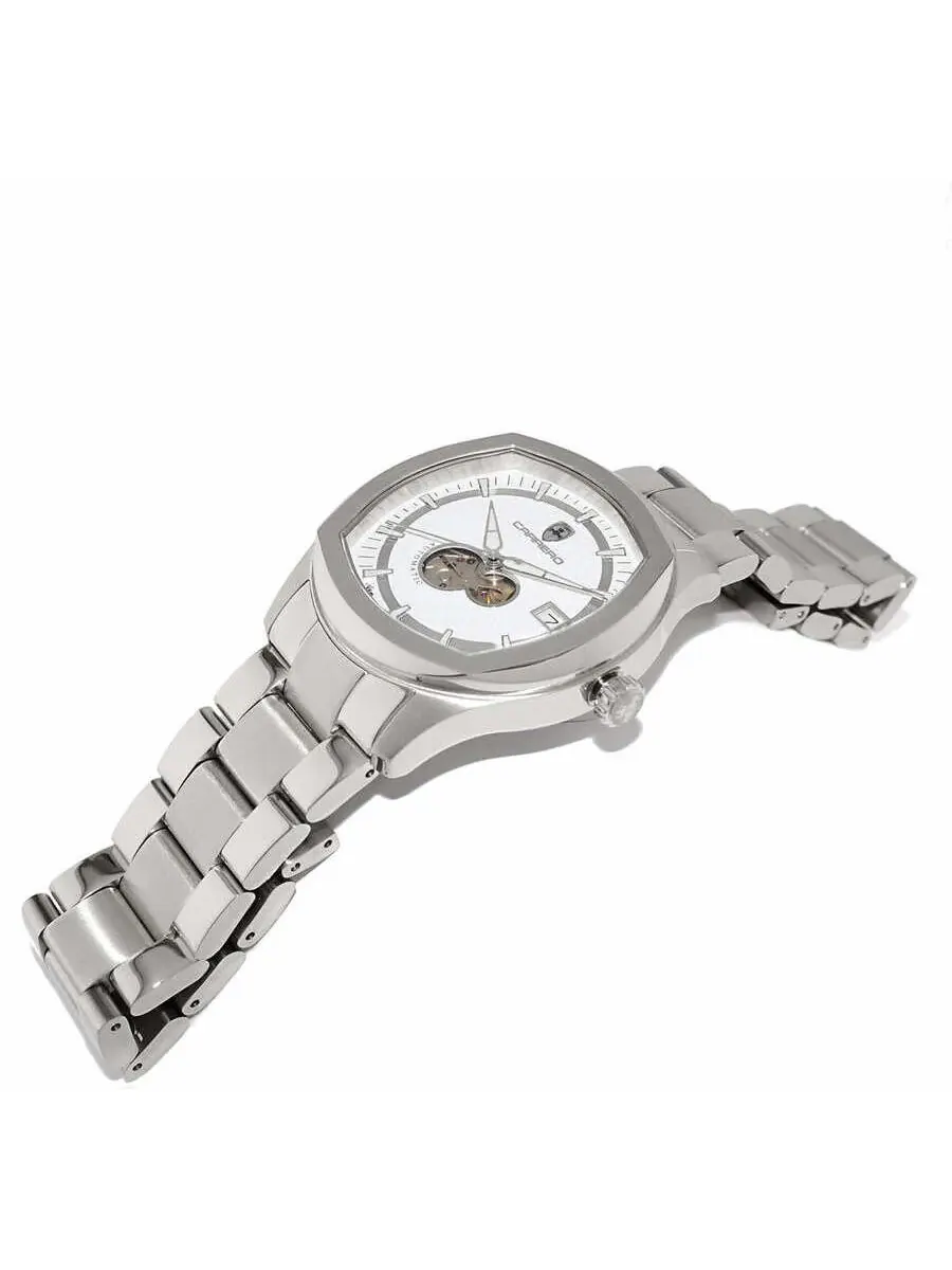 Мужские часы Torino Carrero Aequilux Automatic с белым циферблатом C1S1875-WT — изображение 2 из 4, оттенок серебряный