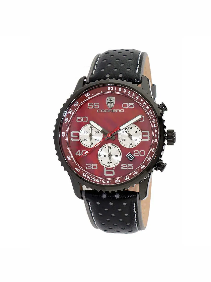 Мужские часы Torino Carrero Aureum Chronograph Tachymeter с шоколадным циферблатом C1B7023-MR