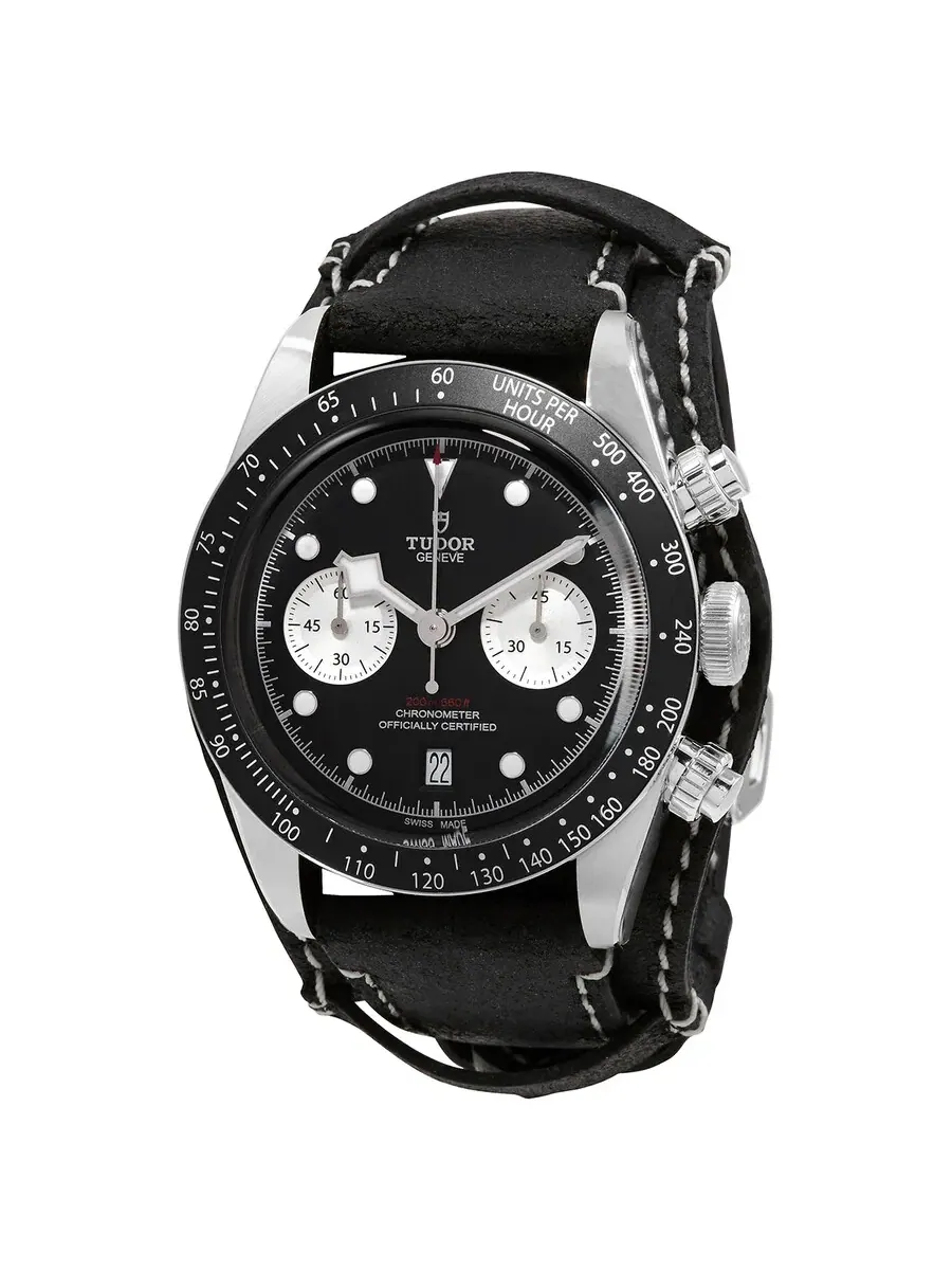 Мужские часы Tudor Black Bay Chrono Chronograph Automatic Chronometer с черным циферблатом M79360N-0005