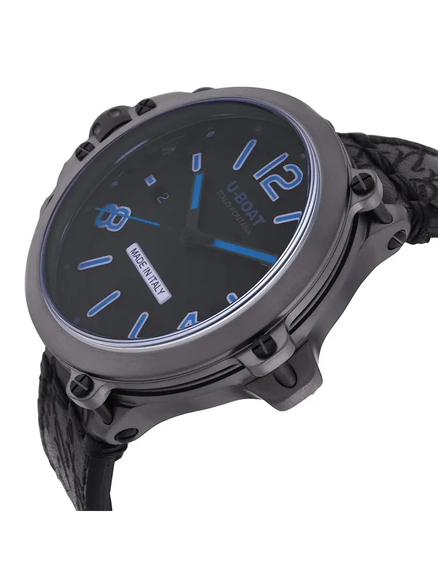 Мужские часы U-Boat Capsule Automatic с черным циферблатом 8808 — изображение 2 из 4, оттенок черный