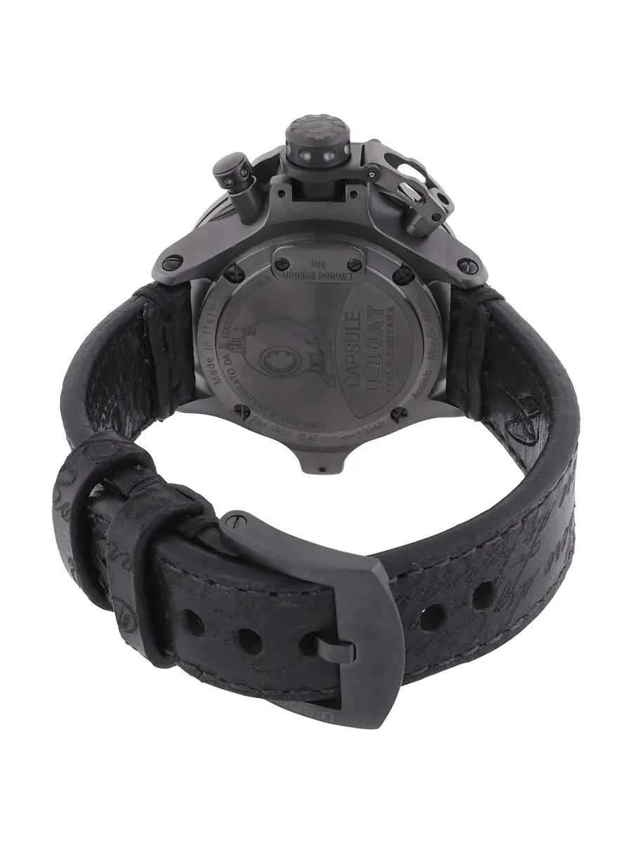 Мужские часы U-Boat Capsule Automatic с черным циферблатом 8808 — изображение 4 из 4, оттенок черный