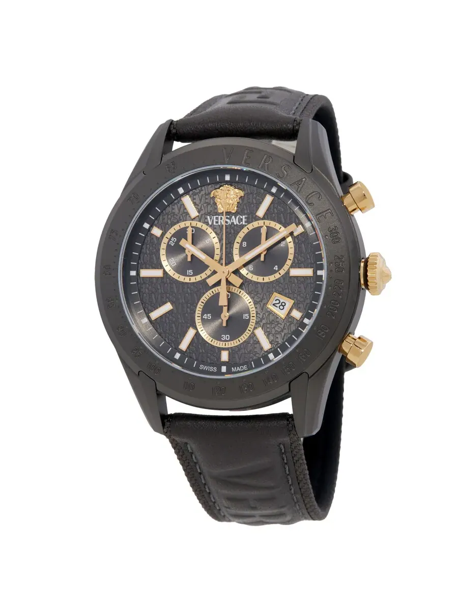 Мужские часы Versace Chrono Master с кварцевым механизмом, серый циферблат VE8R00124