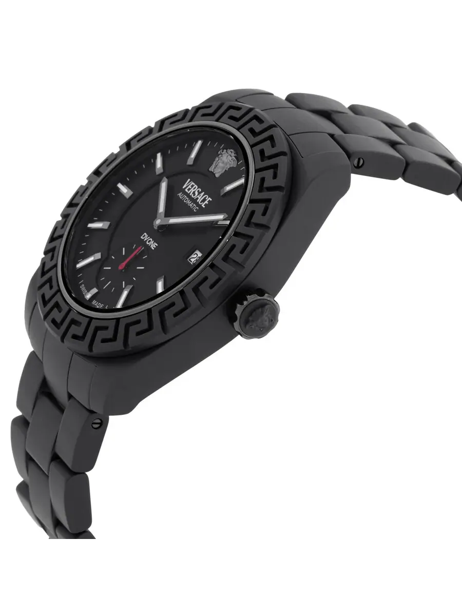 Мужские часы Versace DV One Automatic с черным циферблатом VE7K00123 — изображение 2 из 3, оттенок черный