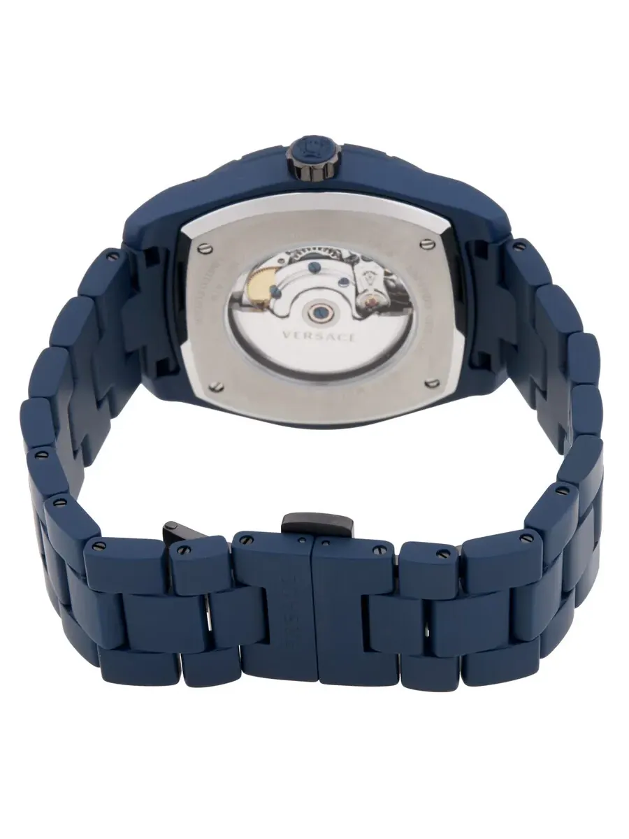 Мужские часы Versace DV One Automatic с синим циферблатом VE7K00223 — изображение 3 из 3, оттенок синий