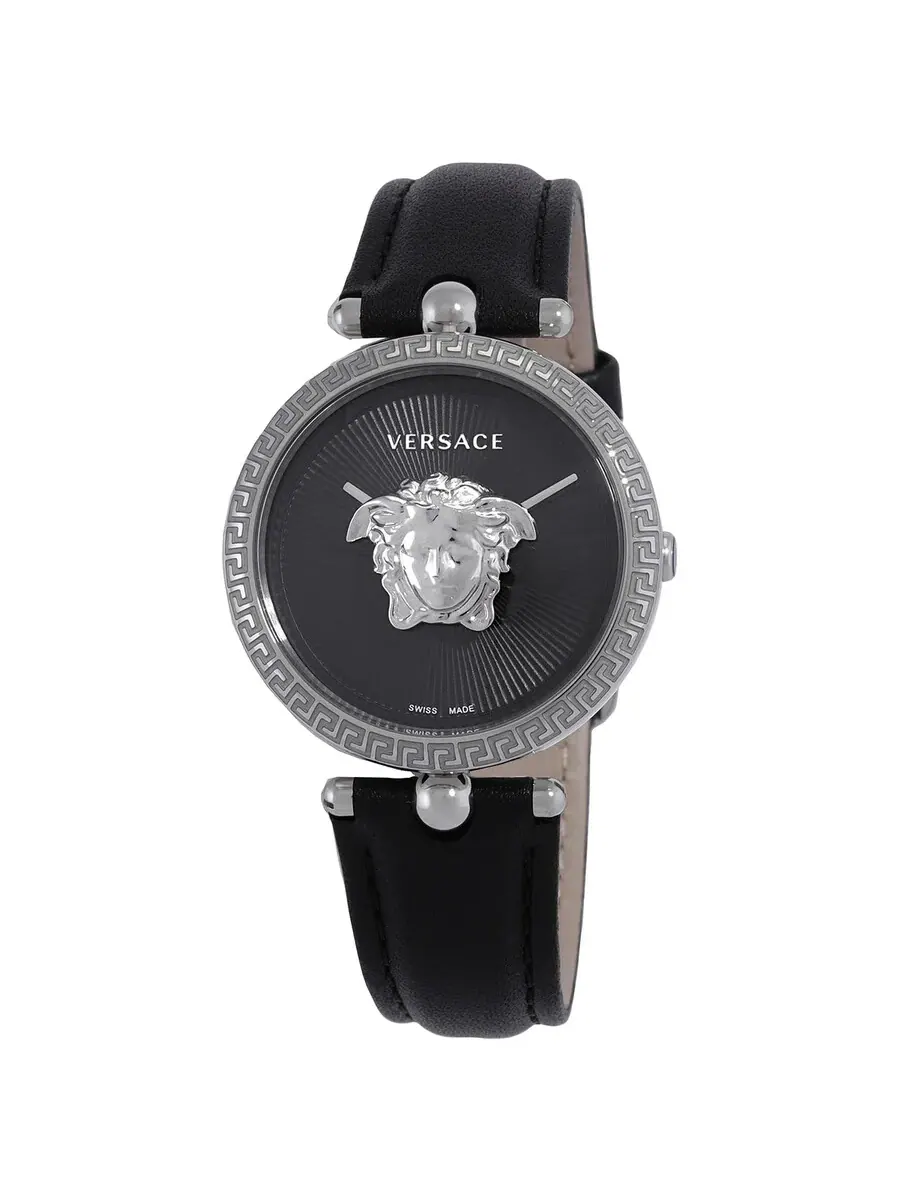 Женские часы Versace Palazzo Empire Quartz с черным циферблатом VECQ01020