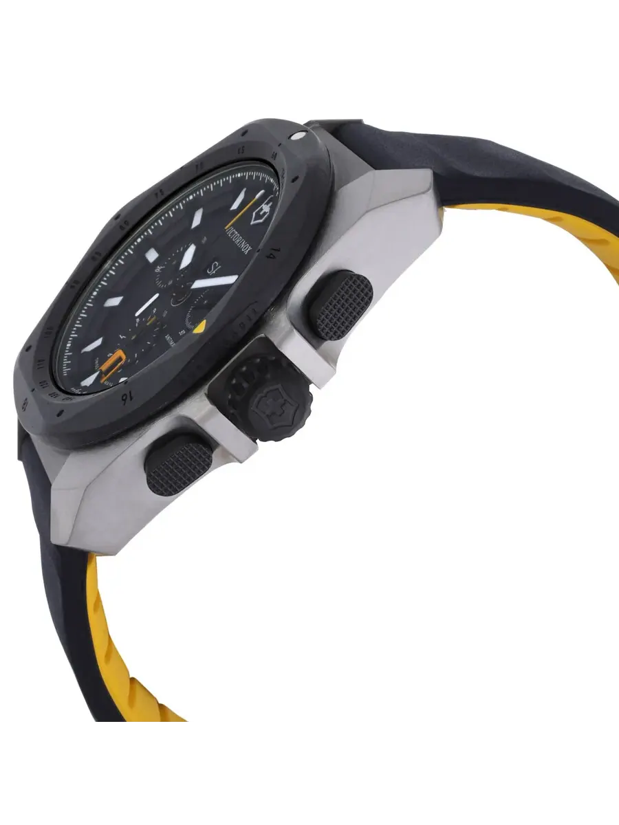 Мужские часы Victorinox I.N.O.X. Хронограф Кварцевые с черным циферблатом 242011 — изображение 2 из 3, оттенок черный