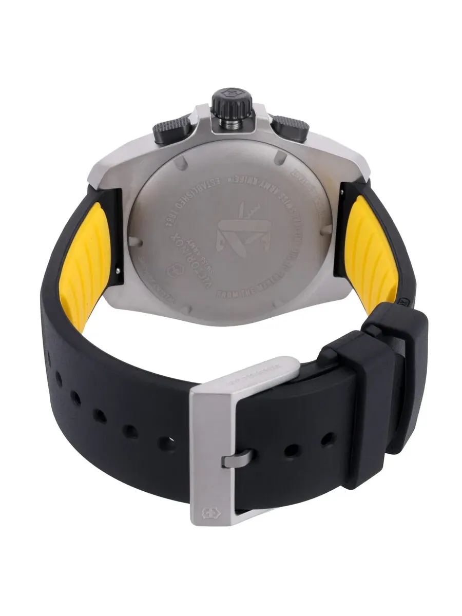 Мужские часы Victorinox I.N.O.X. Хронограф Кварцевые с черным циферблатом 242011 — изображение 3 из 3, оттенок черный