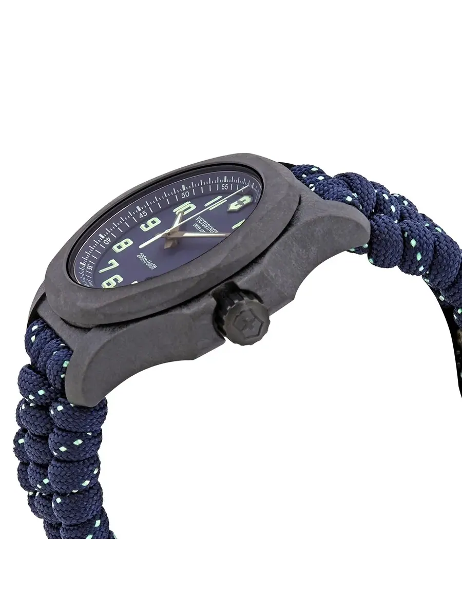 Мужские часы Victorinox I.N.O.X. с карбоновым корпусом и синим циферблатом 241860 — изображение 2 из 3, оттенок черный