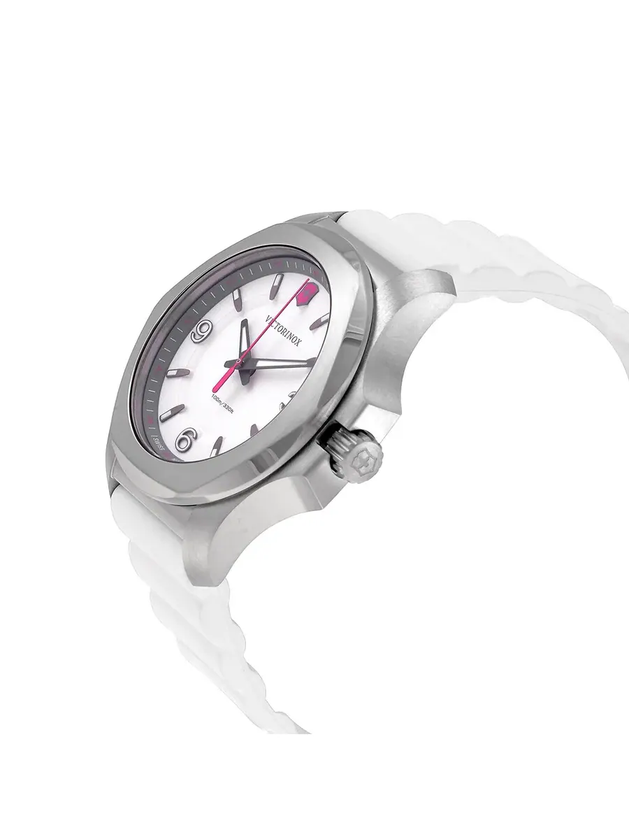 Женские часы Victorinox I.N.O.X. V кварцевые с белым циферблатом, модель 241921 — изображение 2 из 3, оттенок серебряный