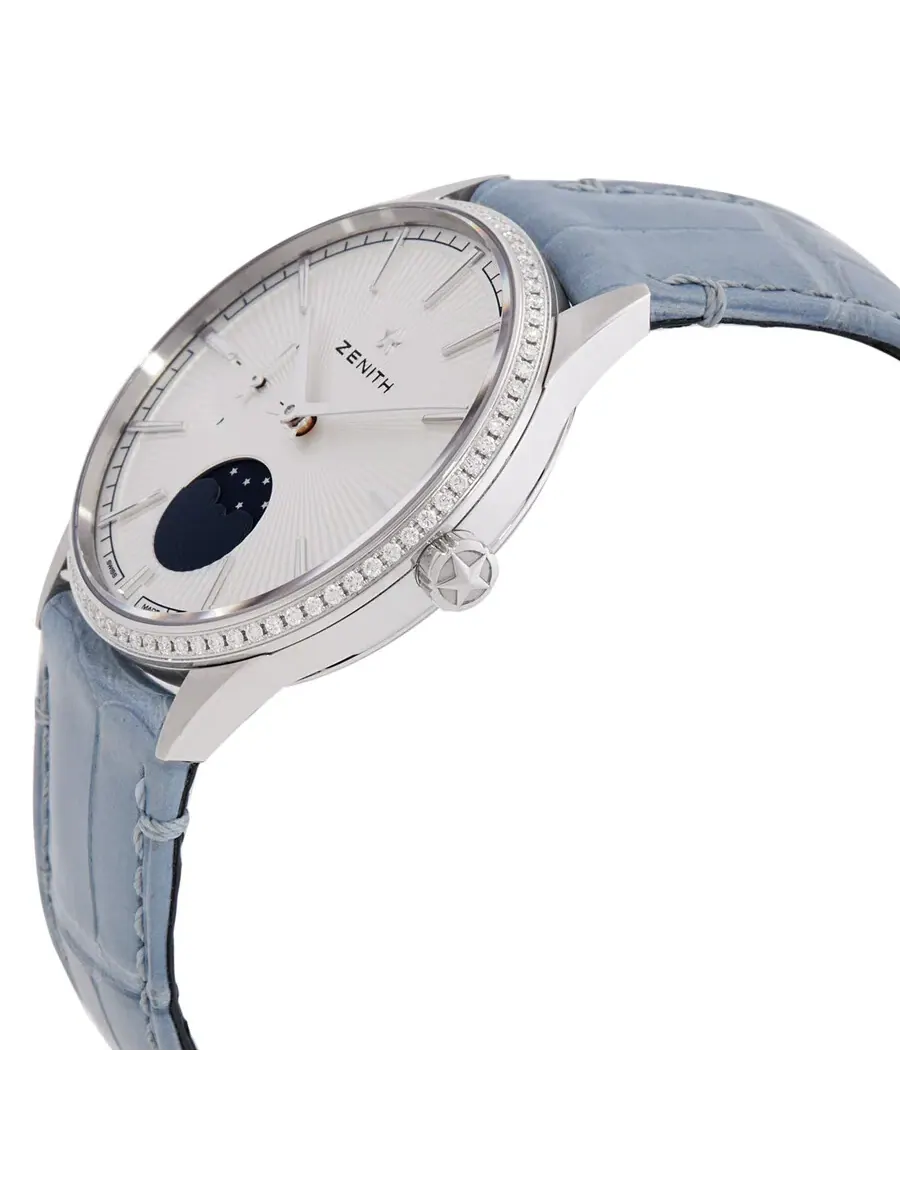 Женские часы Zenith Elite Automatic с бриллиантами 16.3200.692/01.C832 — изображение 2 из 3, оттенок серебряный