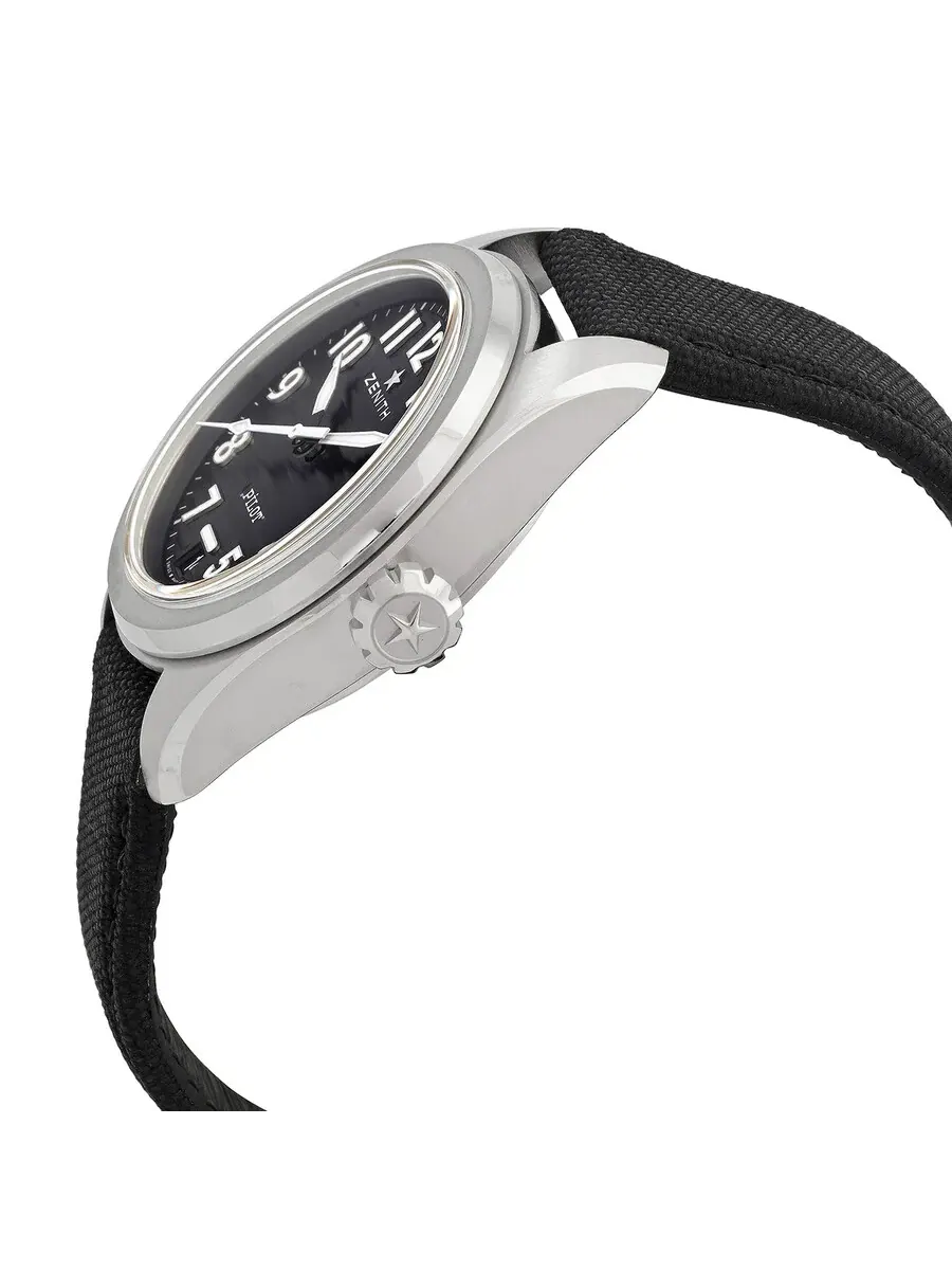 Мужские часы Zenith Pilot Automatic с черным циферблатом 03.4000.3620/21.I001 — изображение 2 из 4, оттенок серебряный