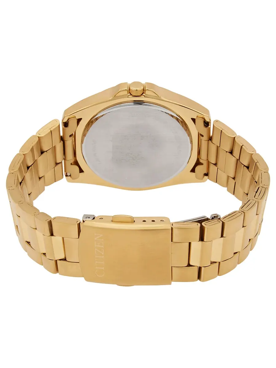 Мужские часы Citizen Quartz с черным циферблатом и желтым золотым оттенком BF0582-51F — изображение 3 из 3