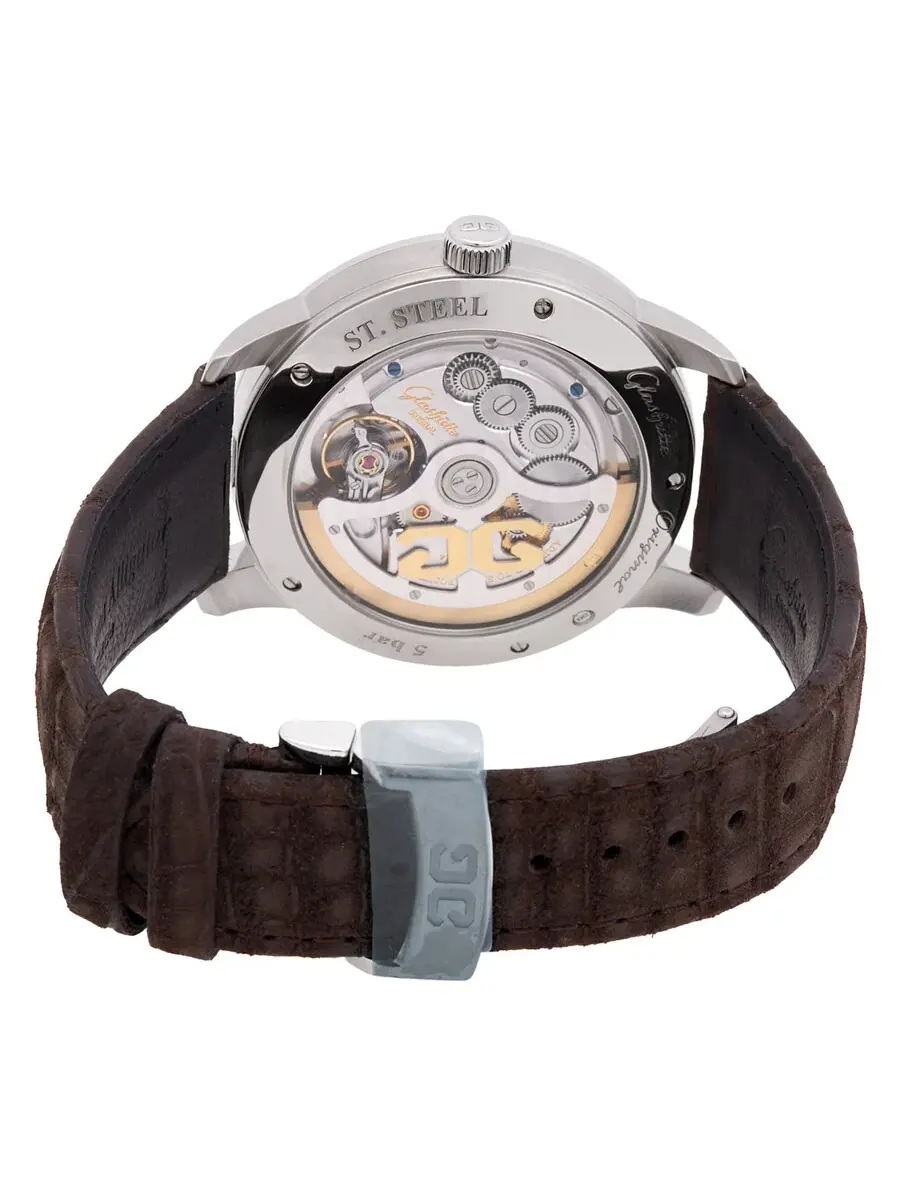 Мужские автоматические часы Glashutte Original Senator Excellence Panorama Date с серебристым — изображение 3 из 3