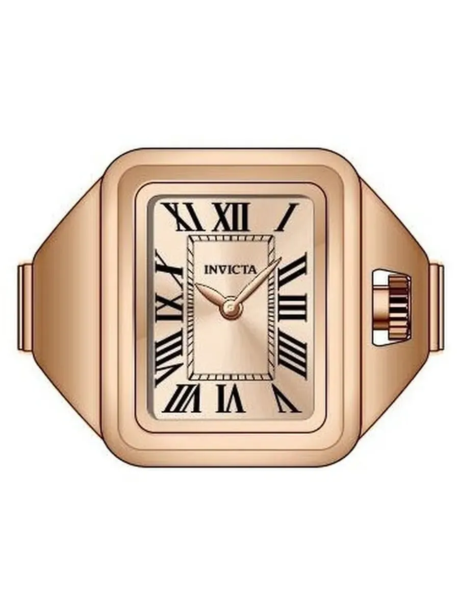Женские часы Invicta Mini Ring Angel Quartz с розовым золотым циферблатом 49896
