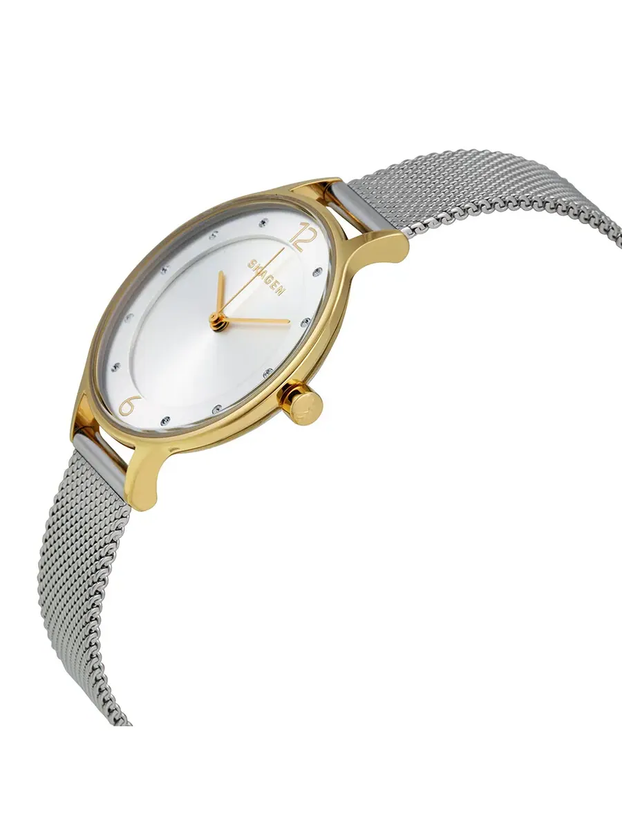 Женские часы Skagen Anita с серебристым циферблатом SKW2340 — изображение 2 из 3, оттенок золотистый