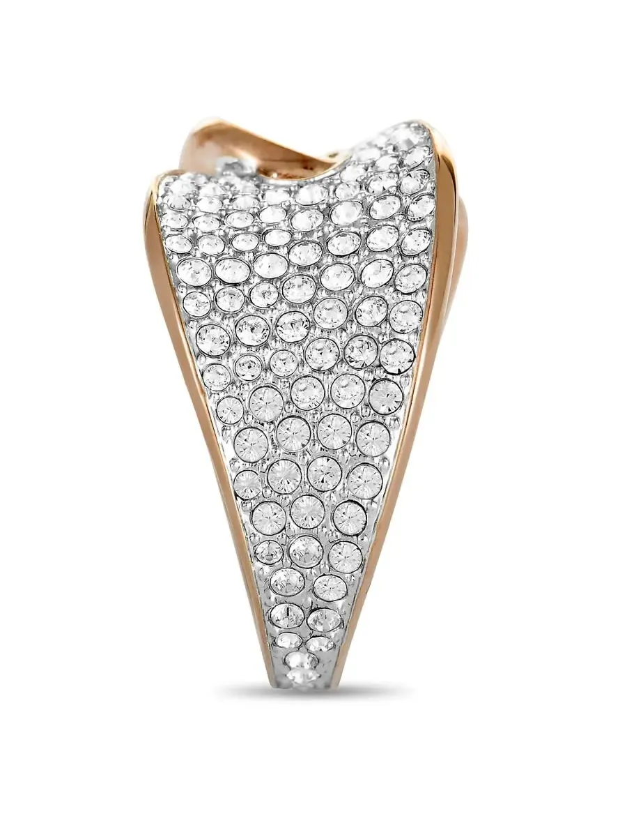 Кольцо Swarovski Guardian с переплетающимся дизайном из нержавеющей стали с розовым золотым — изображение 3 из 6